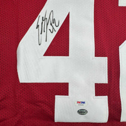 Framed Autographed/Signed Eddie Lacy 35x39 Alabama Red College Football Jersey PSA COA