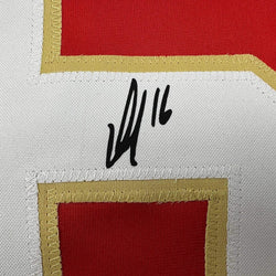 Framed Facsimile Autographed Aleksander Barkov 35x39 Florida Red Reprint Laser Auto Hockey Jersey (ONLINE ORDER ONLY)
