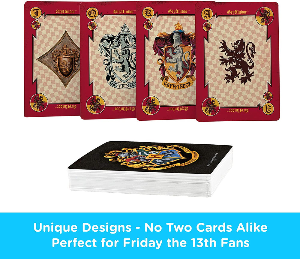 Aquarius Playing Cards: Harry Potter - House Crests (ONLINE ORDER ONLY)