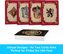 Aquarius Playing Cards: Harry Potter - House Crests (ONLINE ORDER ONLY)
