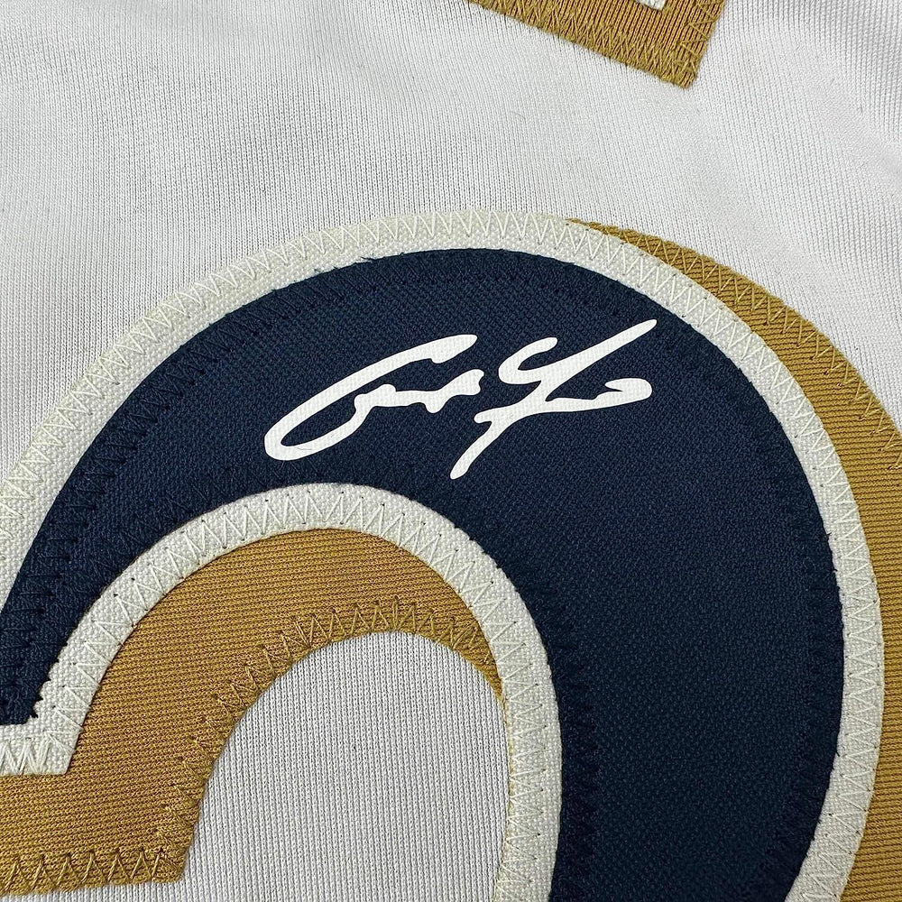 Framed Facsimile Autographed Christian Yelich 35x39 Milwaukee White Reprint Laser Auto Baseball Jersey (ONLINE ORDER ONLY)