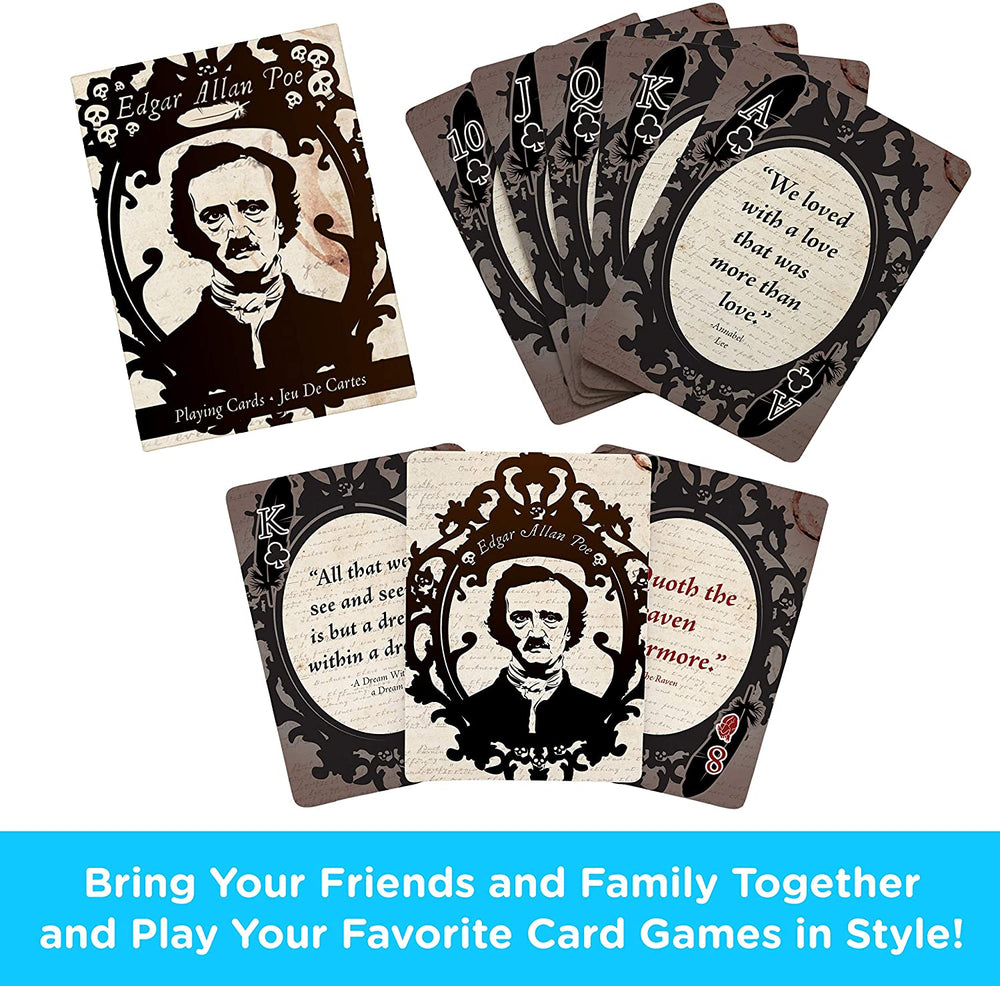 Aquarius Playing Cards: Edgar Allan Poe Quotes (ONLINE ORDER ONLY)