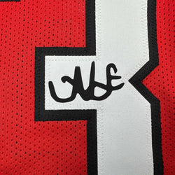 Framed Facsimile Autographed Nate Frazier 35x39 Georgia Red Reprint Laser Auto College Football Jersey (ONLINE ORDER ONLY)