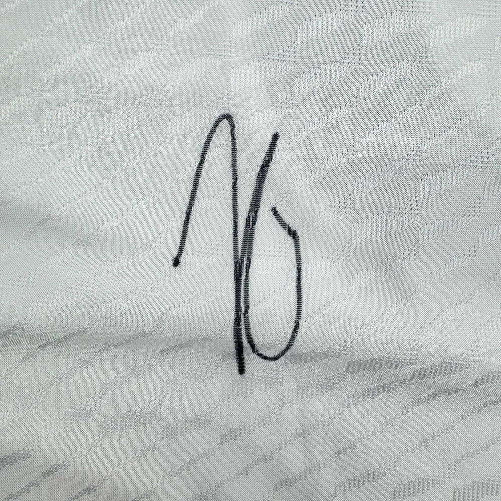 Framed Autographed/Signed Jude Bellingham 35x39 Real Madrid White Soccer Jersey Beckett BAS COA (ONLINE ORDER ONLY)