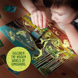 Glow in The Dark 100 Piece Dinosaur Puzzle for Kids by Surreal Brands (ONLINE ORDER ONLY)