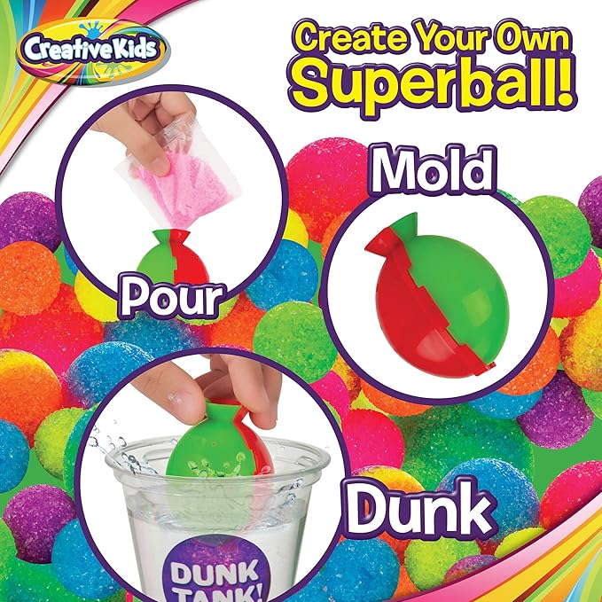Magic Bouncy Ball Factory Set - Make 75 Stunning DIY Bouncy Balls, Including Light-Up Magic Balls! (ONLINE ORDER ONLY)