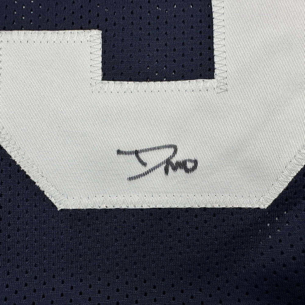 Framed Autographed/Signed DeMarvion Overshown 35x39 Dallas Thanksgiving Day Football Jersey JSA COA