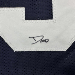 Framed Autographed/Signed DeMarvion Overshown 35x39 Dallas Thanksgiving Day Football Jersey JSA COA