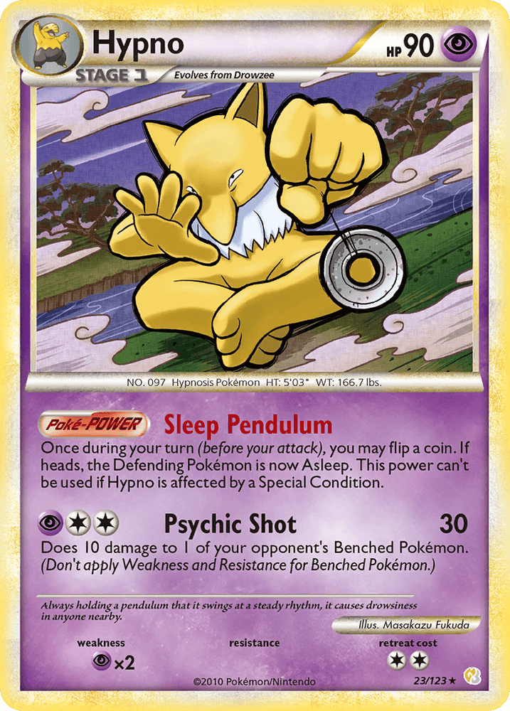 Hypno (23/123) [HeartGold & SoulSilver: Base Set] (Online Only)