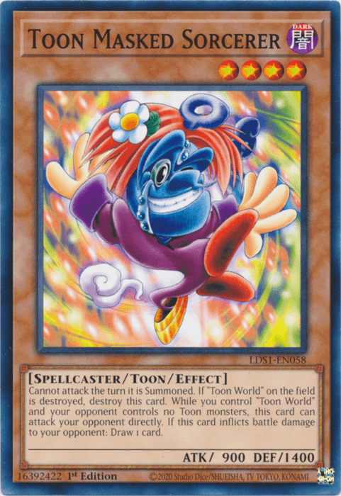 Toon Masked Sorcerer [LDS1-EN058] Common (ONLINE ORDER ONLY)