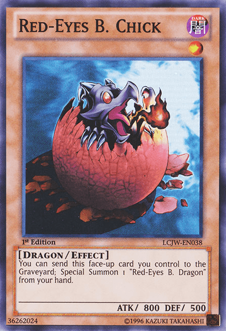 Red-Eyes B. Chick [LCJW-EN038] Super Rare (ONLINE ORDER ONLY)