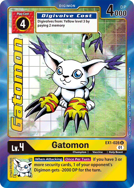 Gatomon [EX1-026] (Alternate Art) [Classic Collection] (ONLINE ORDER ONLY)