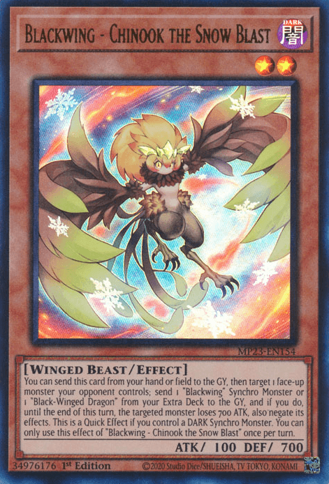 Blackwing - Chinook the Snow Blast [MP23-EN154] Ultra Rare (ONLINE ORDER ONLY)