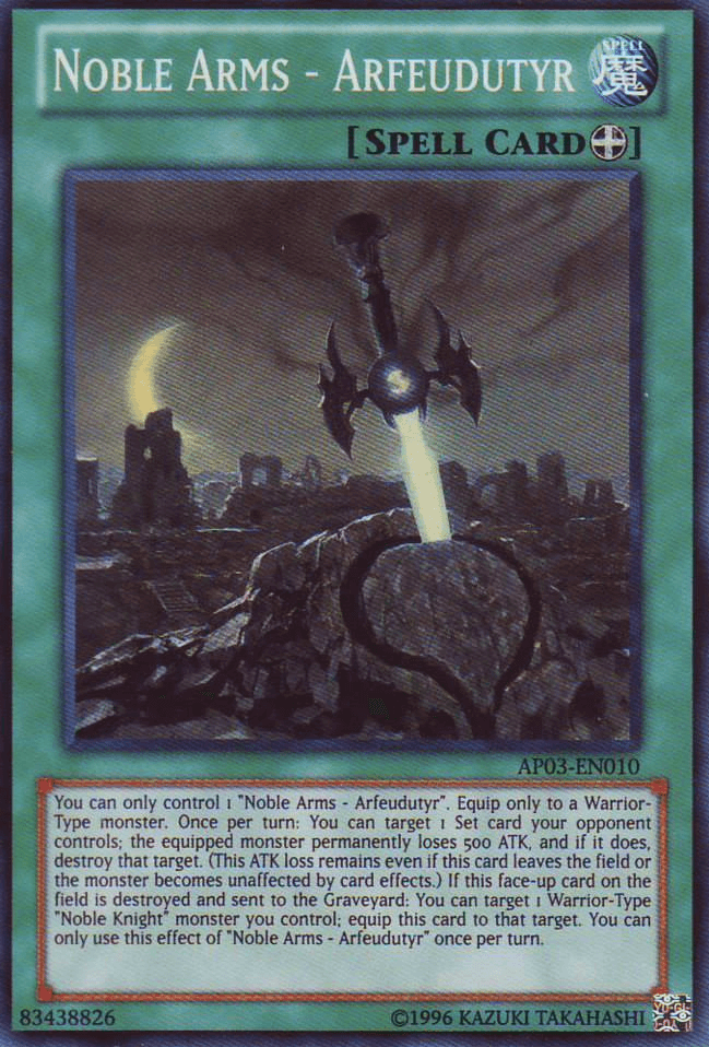 Noble Arms - Arfeudutyr [AP03-EN010] Super Rare (ONLINE ORDER ONLY)