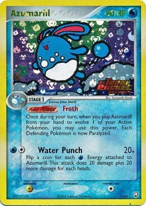 Azumarill (1/109) (Stamped) [EX: Team Rocket Returns] (Online Only)