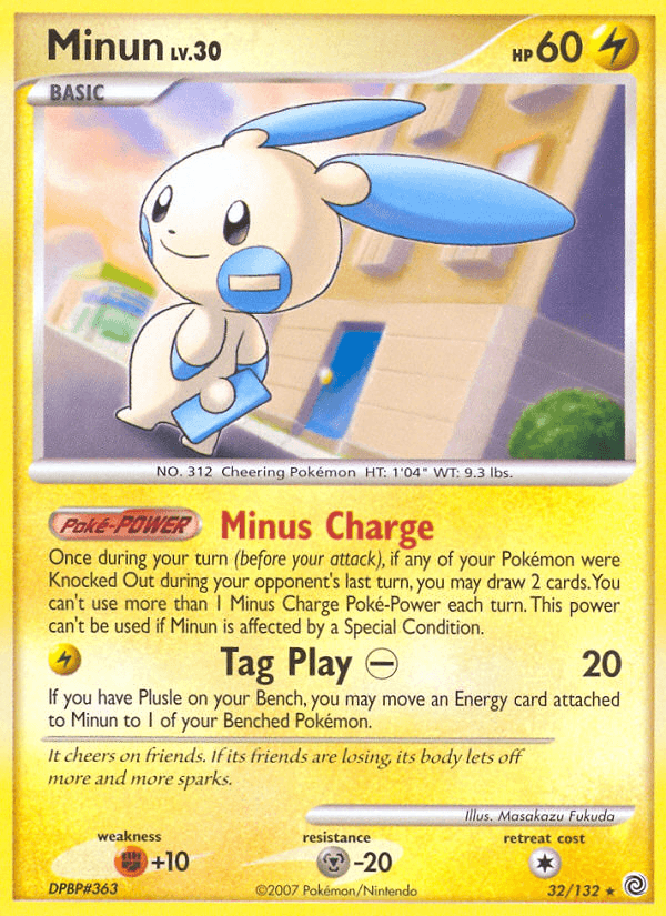 Minun (32/132) [Diamond & Pearl: Secret Wonders] (Online Only)