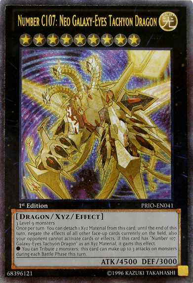 Number C107: Neo Galaxy-Eyes Tachyon Dragon [PRIO-EN041] Super Rare (ONLINE ORDER ONLY)