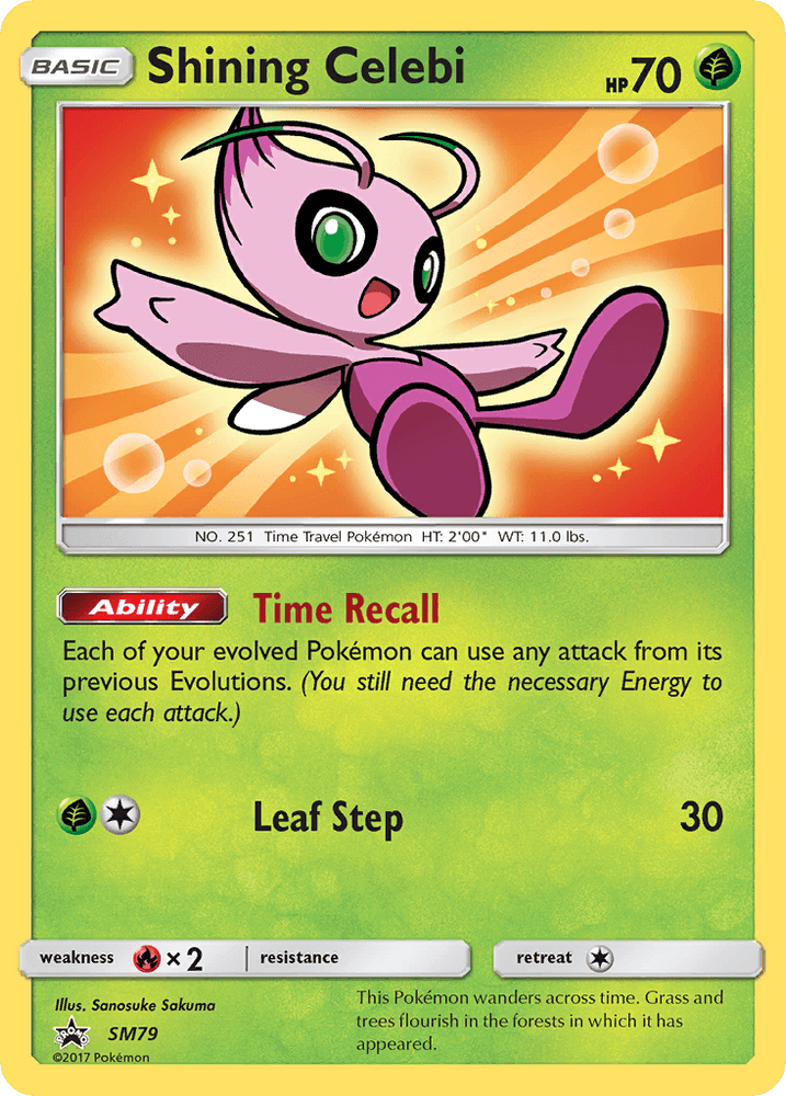 Shining Celebi (SM79) [Sun & Moon: Black Star Promos] (Online Only)