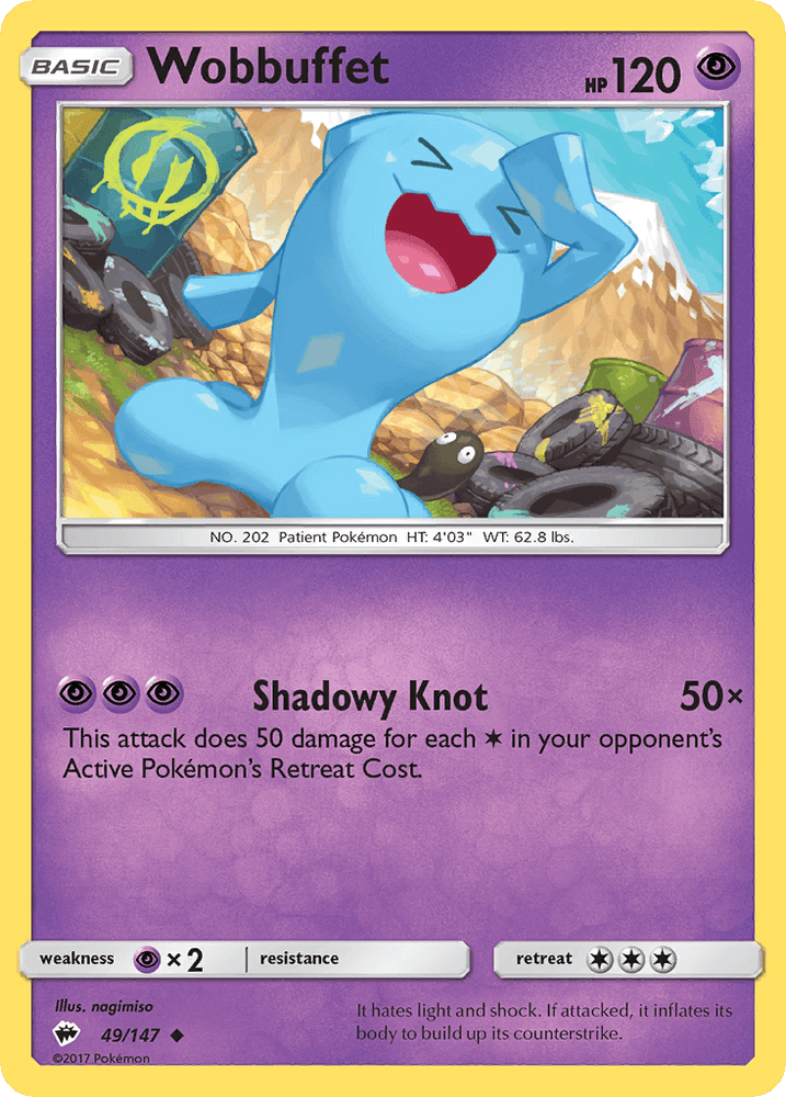 Wobbuffet (49/147) [Sun & Moon: Burning Shadows] (Online Only)