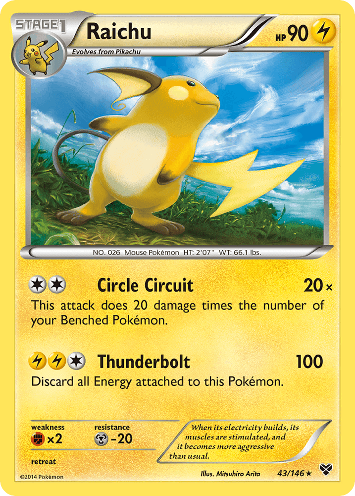 Raichu (43/146) [XY: Base Set] (Online Only)