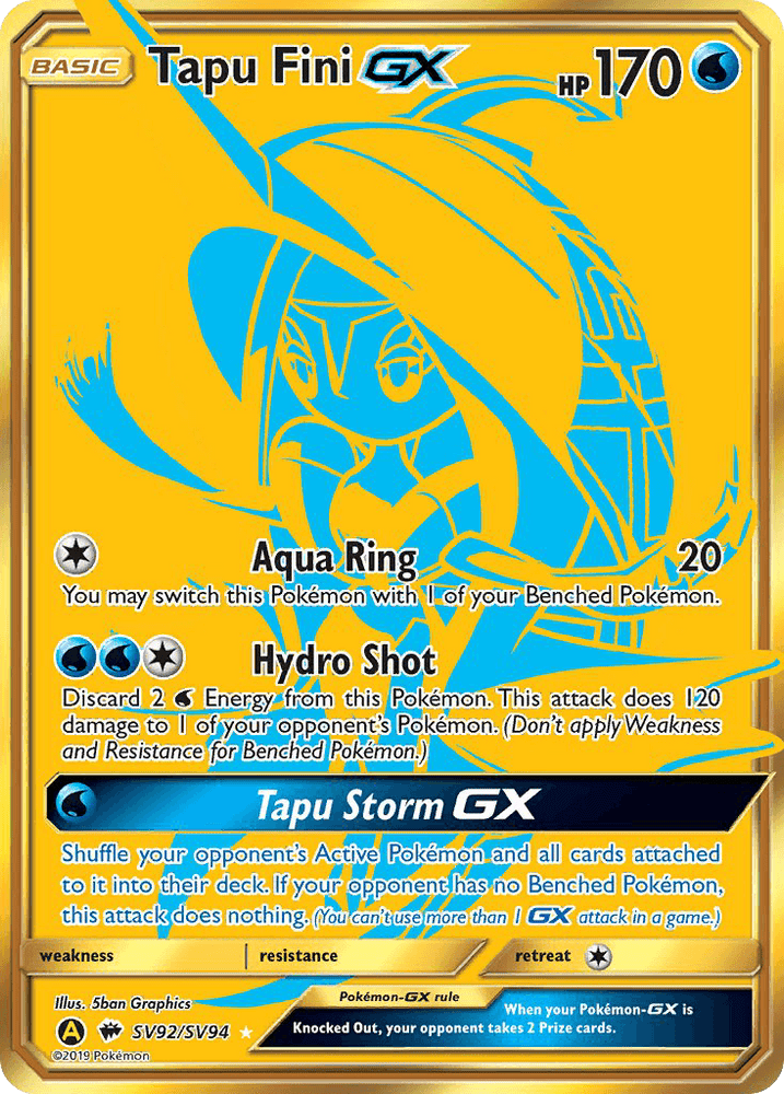 Tapu Fini GX (SV92/SV94) [Sun & Moon: Hidden Fates - Shiny Vault] (Online Only)