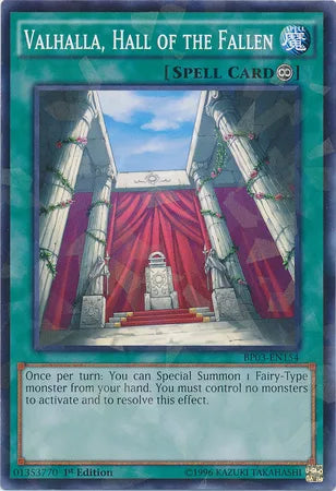 Valhalla, Hall of the Fallen [BP03-EN154] Shatterfoil Rare