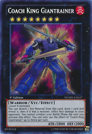Coach King Giantrainer [NUMH-EN037] Secret Rare