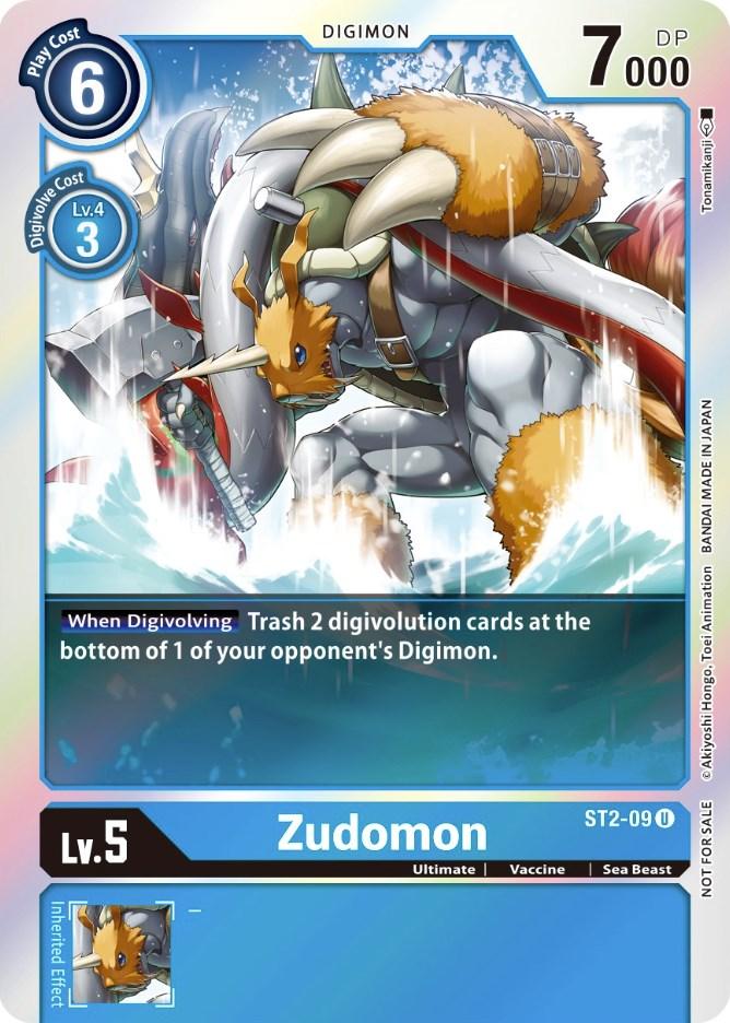 Zudomon [ST2-09] (Official Tournament Pack Vol. 6) [Starter Deck: Cocytus Blue Promos] (ONLINE ORDER ONLY)