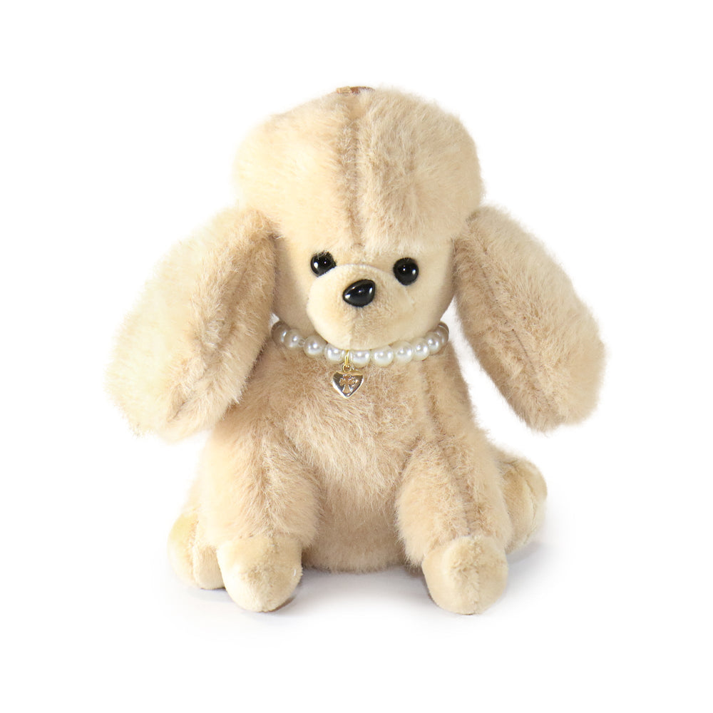 5-Inch Cream Color Ch��rie Poodle with Pearl Necklace (ONLINE ORDER ONLY)