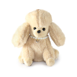 5-Inch Cream Color Ch��rie Poodle with Pearl Necklace (ONLINE ORDER ONLY)