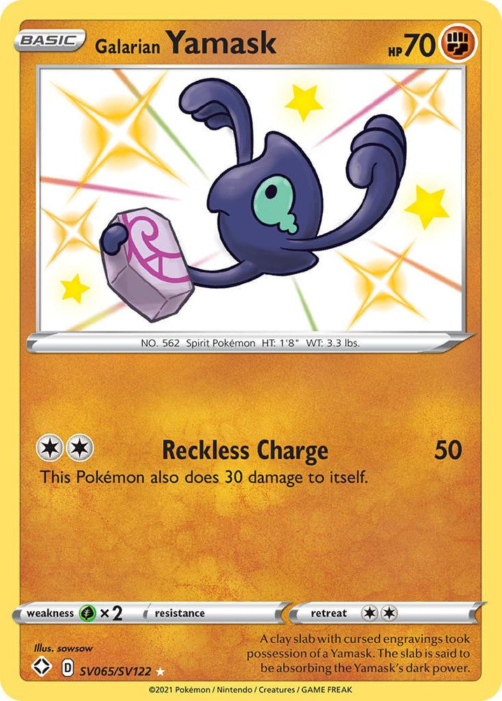 Galarian Yamask (SV065/SV122) [Sword & Shield: Shining Fates] (Online Only)