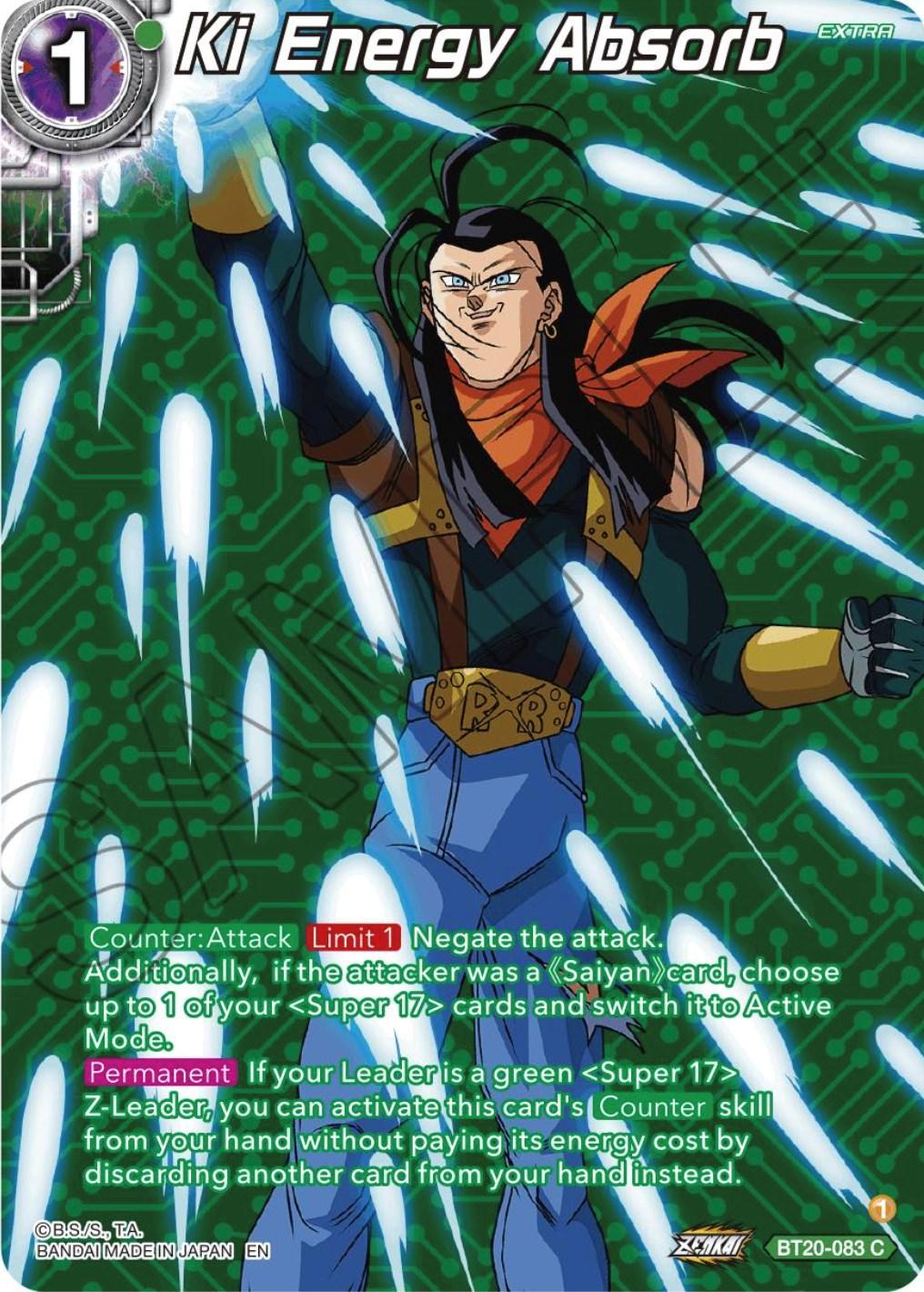 Ki Energy Absorb (Silver Foil) (BT20-083) [Power Absorbed] (ONLINE ORDER ONLY)