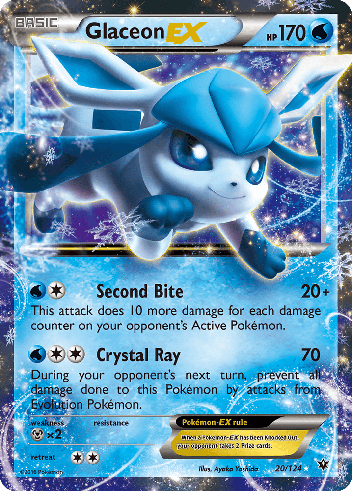 Glaceon EX (20/124) [XY: Fates Collide] (Online Only)