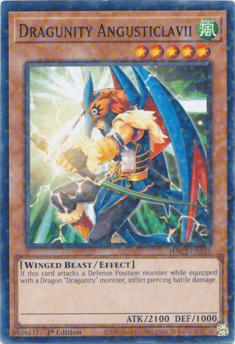 Dragunity Angusticlavii (Duel Terminal) [HAC1-EN161] Common (ONLINE ORDER ONLY)