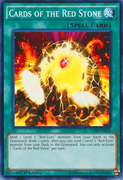 Cards of the Red Stone [LDK2-ENJ25] Common (ONLINE ORDER ONLY)
