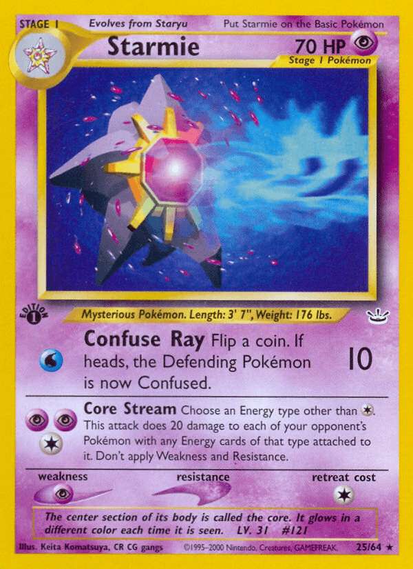 Starmie (25/64) [Neo Revelation 1st Edition] (Online Only)