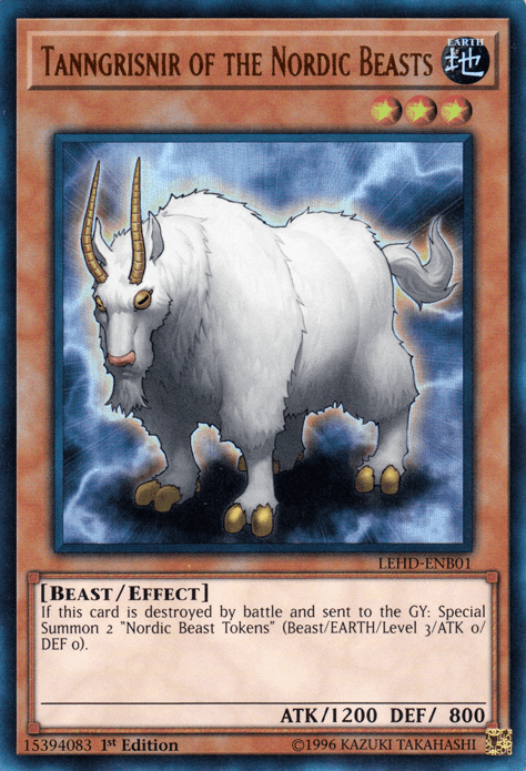Tanngrisnir of the Nordic Beasts [LEHD-ENB01] Ultra Rare (ONLINE ORDER ONLY)