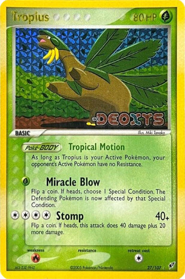 Tropius (27/107) (Stamped) [EX: Deoxys] (Online Only)