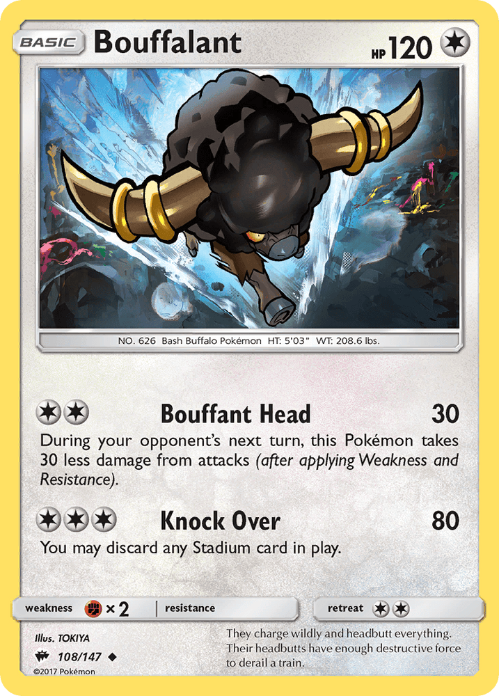 Bouffalant (108/147) [Sun & Moon: Burning Shadows] (Online Only)