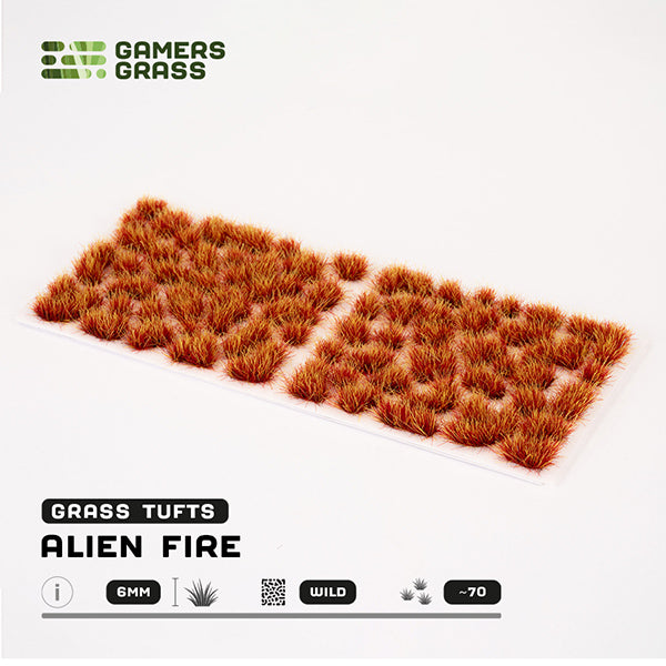 Gamers Grass Tufts: Alien Tufts- Fire Tuft 6mm- Wild (ONLINE ORDER ONLY)