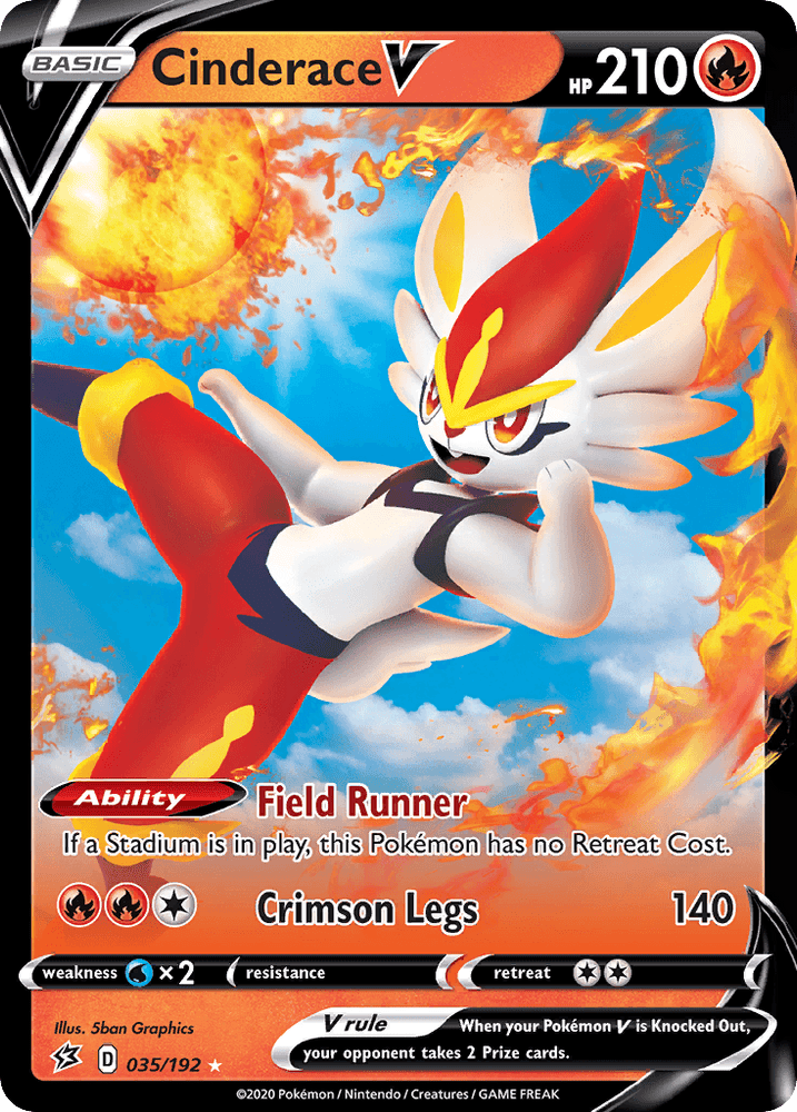 Cinderace V (035/192) [Sword & Shield: Rebel Clash] (Online Only)