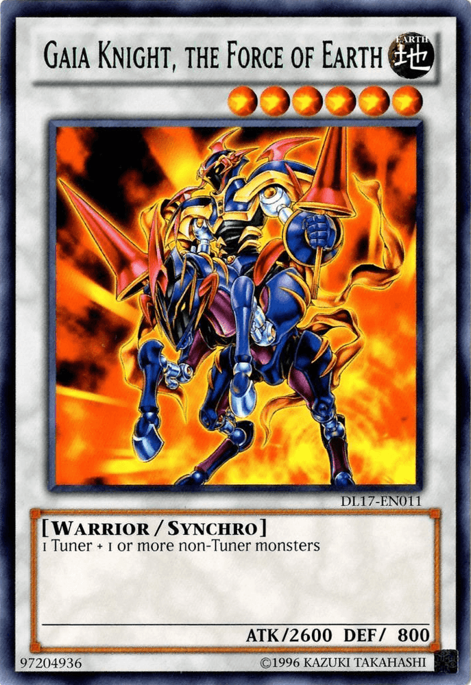 Gaia Knight, the Force of Earth (Green) [DL17-EN011] Rare (ONLINE ORDER ONLY)