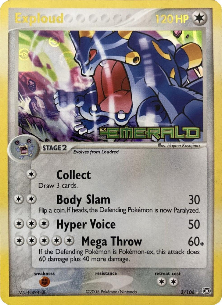 Exploud (3/106) (Stamped) [EX: Emerald] (Online Only)