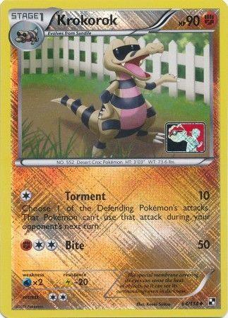 Krokorok (64/114) (League Promo) [Black & White: Base Set] (Online Only)