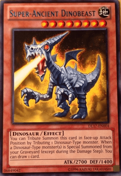 Super-Ancient Dinobeast (Blue) [DL17-EN004] Rare (ONLINE ORDER ONLY)