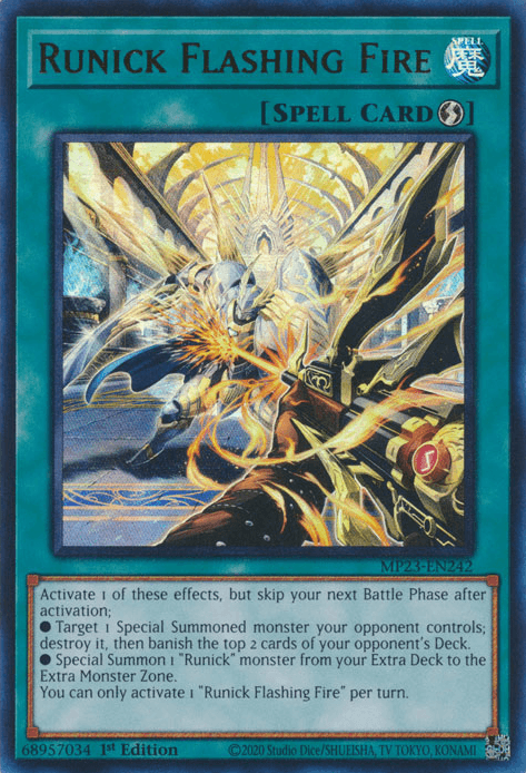 Runick Flashing Fire [MP23-EN242] Ultra Rare (ONLINE ORDER ONLY)
