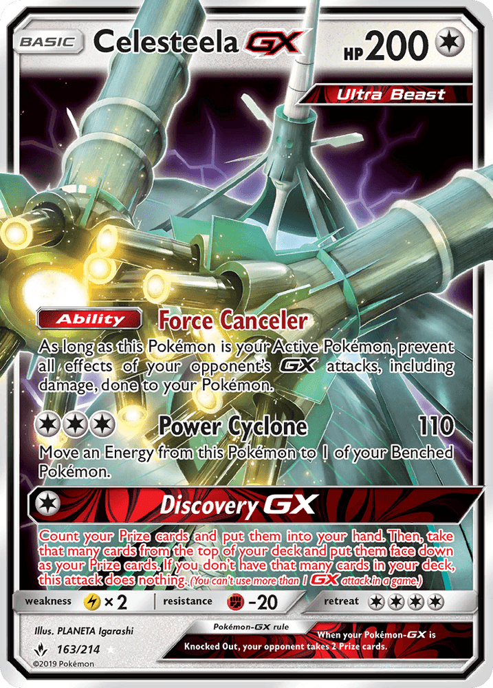 Celesteela GX (163/214) [Sun & Moon: Unbroken Bonds] (Online Only)