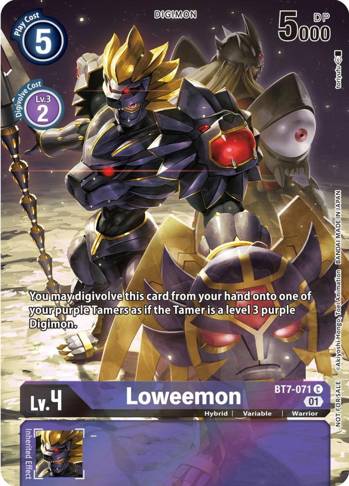 Loweemon [BT7-071] (2nd Anniversary Frontier Card) [Next Adventure Promos] (ONLINE ORDER ONLY)