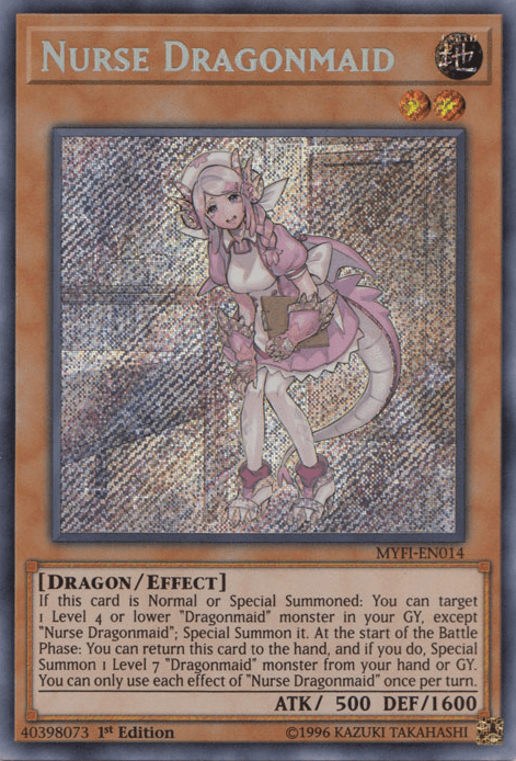 Nurse Dragonmaid [MYFI-EN014] Secret Rare (ONLINE ORDER ONLY)