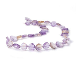 9.5-10.5mm Ametrine Faceted Pillow Beads 15.5 inch 36 pieces (ONLINE ORDER ONLY)